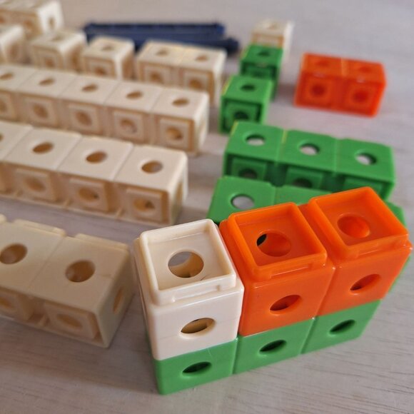 Fisher Price Trio Block Brick Pieces Replacement Mixed 34 Pieces Build Toy Stack - Picture 4 of 5